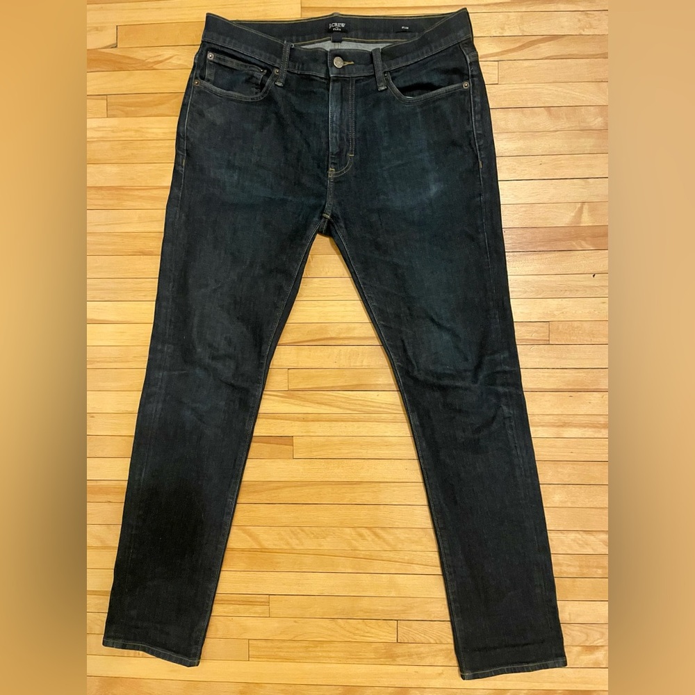 J. Crew Men's Slim Jeans - Dark Blue